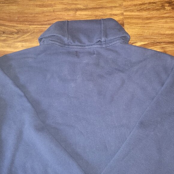 Polo Ralph Lauren Sweater Mens XL Navy Blue LS Shawl Collar Pullover FLAW - Picture 15 of 16